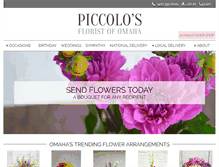 Tablet Screenshot of piccolosflorist.com